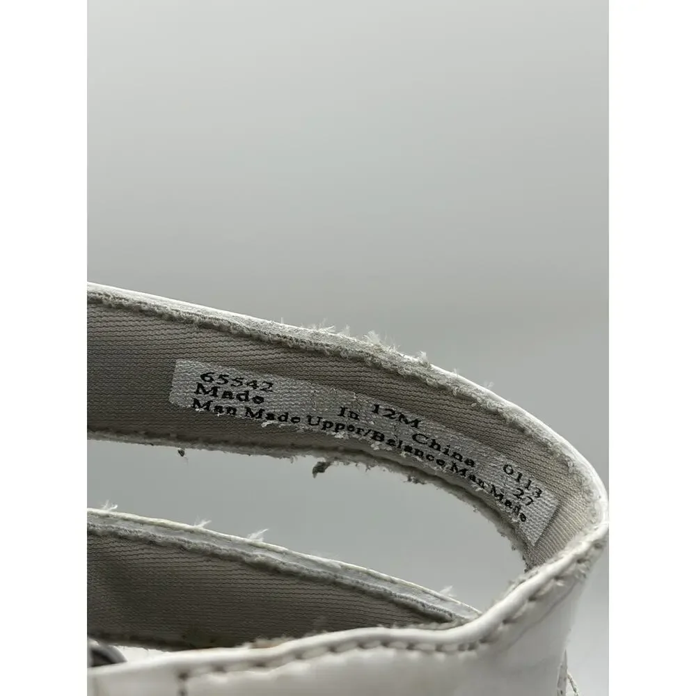 Clarks Collection Sandals Womens 12 White Comfort Walking Adjustable Easy Strap